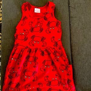 Hanna Andersson Red crab dress, size 8 (130)